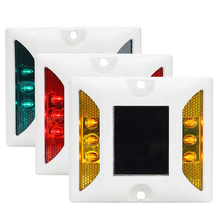 125 * 110 * 25mm Biru Solar LED Jalan Studs berkedip Cat's Eye Road Marker