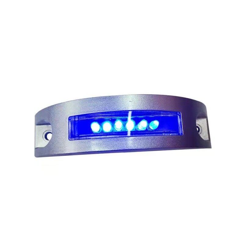 Bulan Setengah Biru Warna LED Mata Kucing Mata Surya Jalan Stud Untuk Meningkatkan Keamanan Jalan