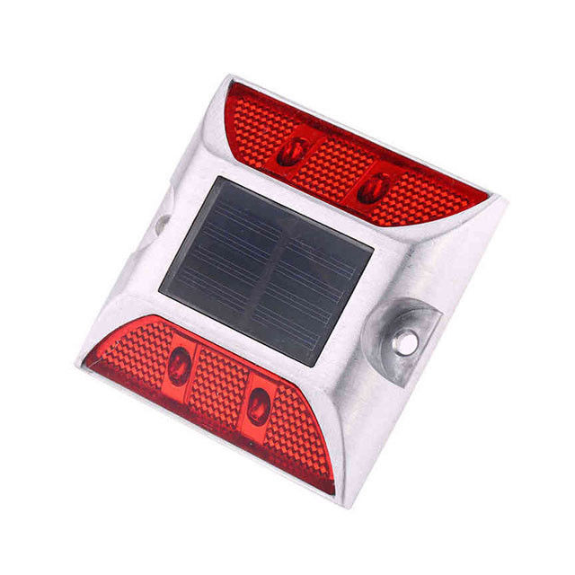 Warna Merah Cahaya Tinggi LED Aluminium Solar Road Stud Sertifikat FCC