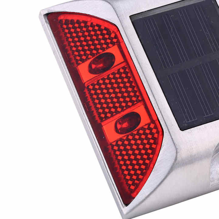 Warna Merah Cahaya Tinggi LED Aluminium Solar Road Stud Sertifikat FCC