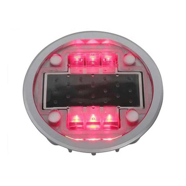 Merah LED Warna Jalan Raya Penanda Jalan Surya Untuk Keselamatan Jalan