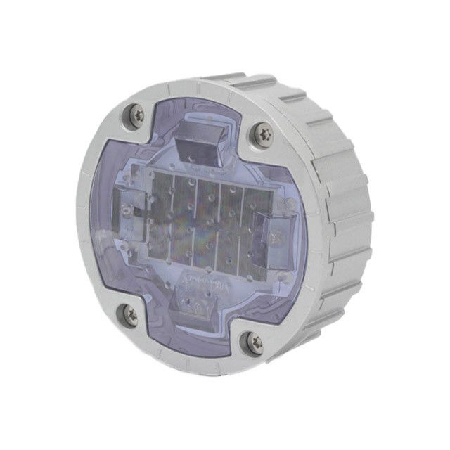 4 sekrup tertanam Jalan Stud Paving Marker Lampu Panel Surya 2.5V 250MA