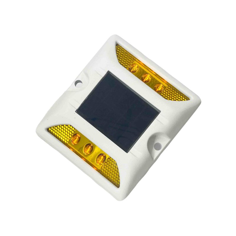 Anti UV PC Solar LED Road Stud Reflectors Custom Solar Paving Marker