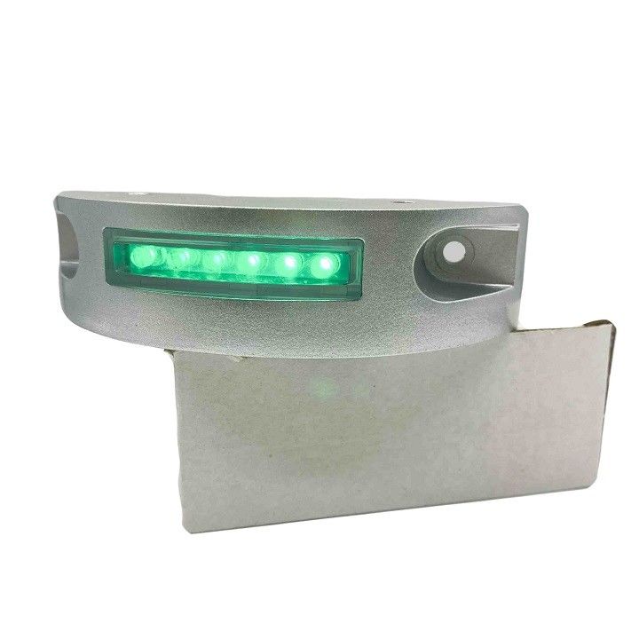 Kuning LED Aluminium Solar Road Stud Bentuk Bulan Setengah LED Merek lampu berkedip