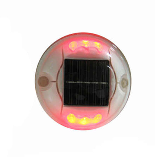 Outdoor PC Plastik Solar Road Marker Lampu Jalan Sisi Cat Eye LED Otomatis