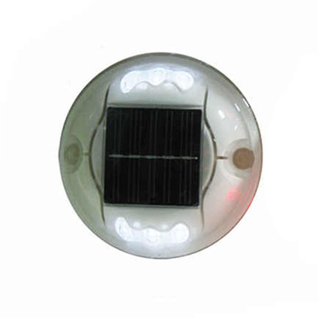 Outdoor PC Plastik Solar Road Marker Lampu Jalan Sisi Cat Eye LED Otomatis