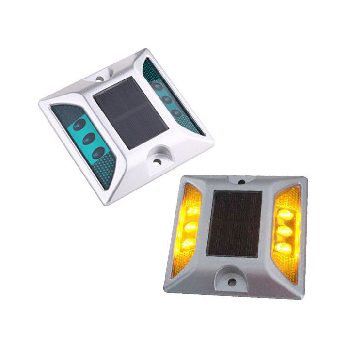 Aluminium Cat Eyes Flashing Solar LED Road Studs Cat Eyes Untuk Keamanan Lalu Lintas
