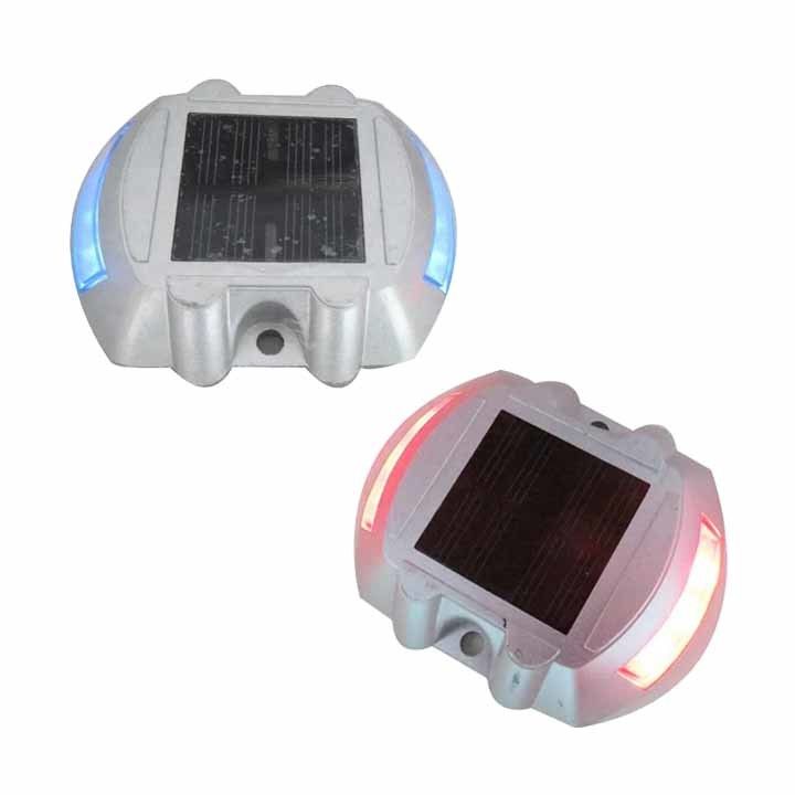 Sepatu kuda Solar Led Reflector Jalan Studs Marker Cat Eye Flashing Light