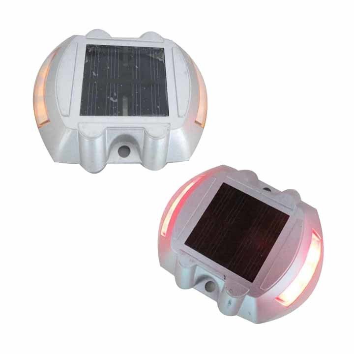Sepatu kuda Solar Led Reflector Jalan Studs Marker Cat Eye Flashing Light