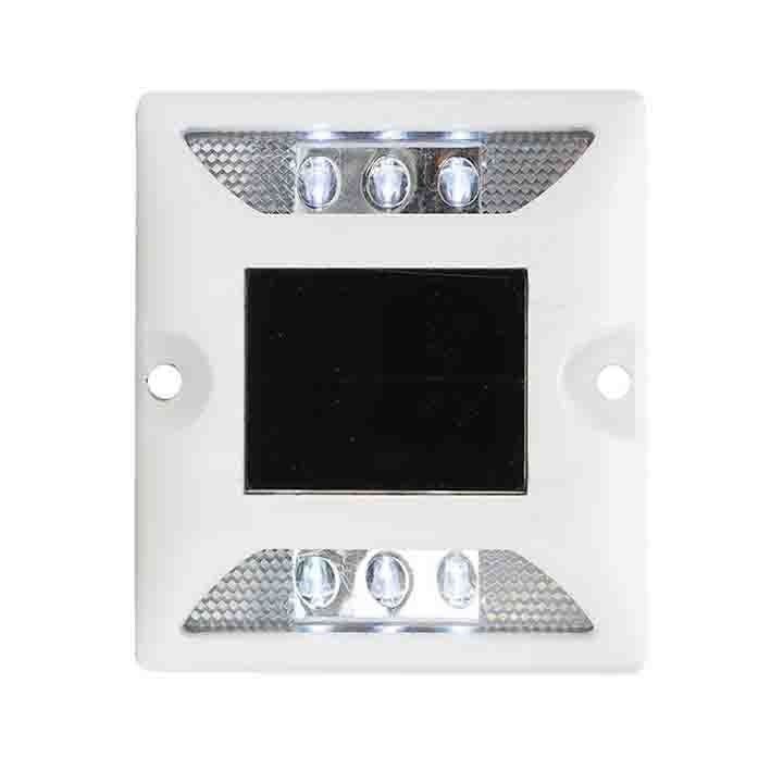 Kuning LED Daya Surya Jalan Studs Aluminium High Visibility Road Marker Light