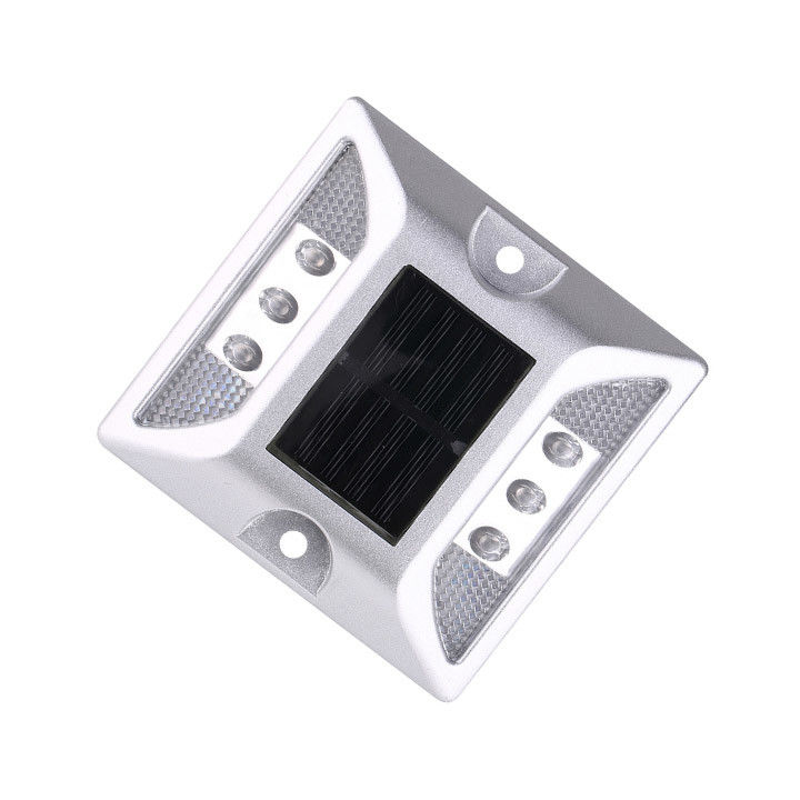 IP68 Aluminium Solar LED Jalan Studs Warna Hijau Jalan Raya Cat Eye Reflectors