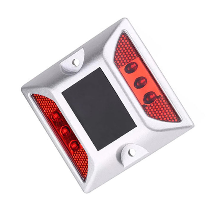 Lampu LED Surya Jalan Studs Lampu Marker trotoar Keamanan lalu lintas Mata kucing reflektif