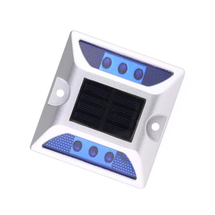 Lampu LED Surya Jalan Studs Lampu Marker trotoar Keamanan lalu lintas Mata kucing reflektif