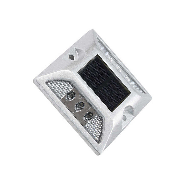 Aluminium Lampu Jalan Cat Eye Pencahayaan Lalu Lintas Luar Ruang Penanda Cahaya Surya