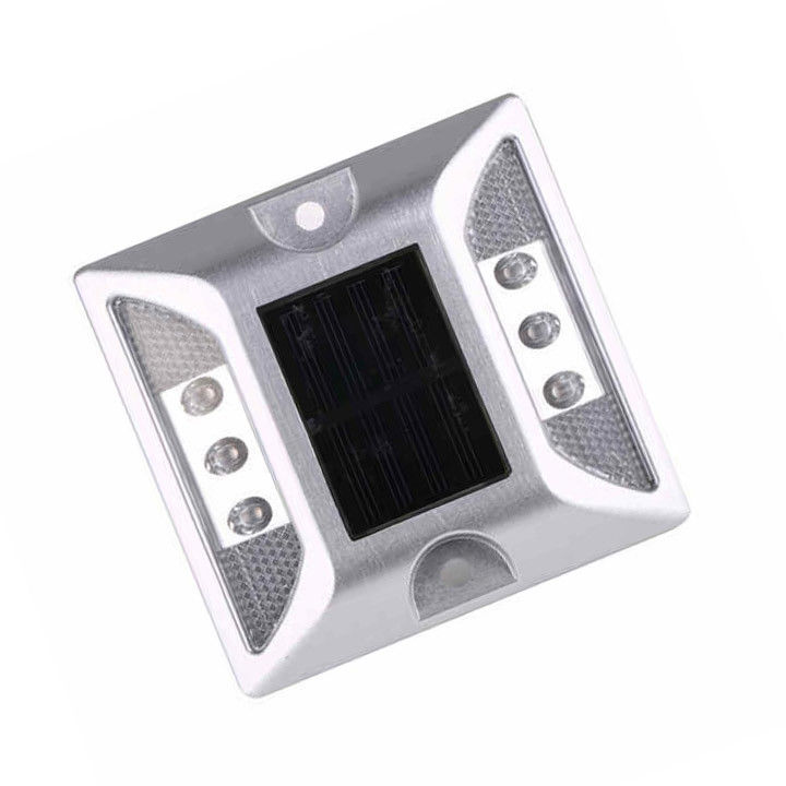 Solar LED Road Studs Putih Aluminium Paving Marker Lampu Cay Mata Road Stud