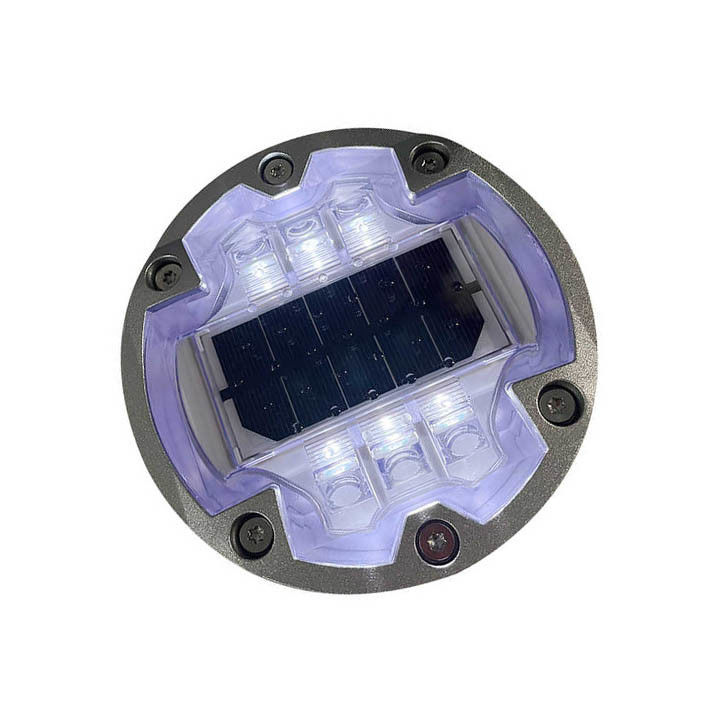 Solar Cat Eye Studs Aluminium Road Reflector IP68 LED Paving Road Marker Light