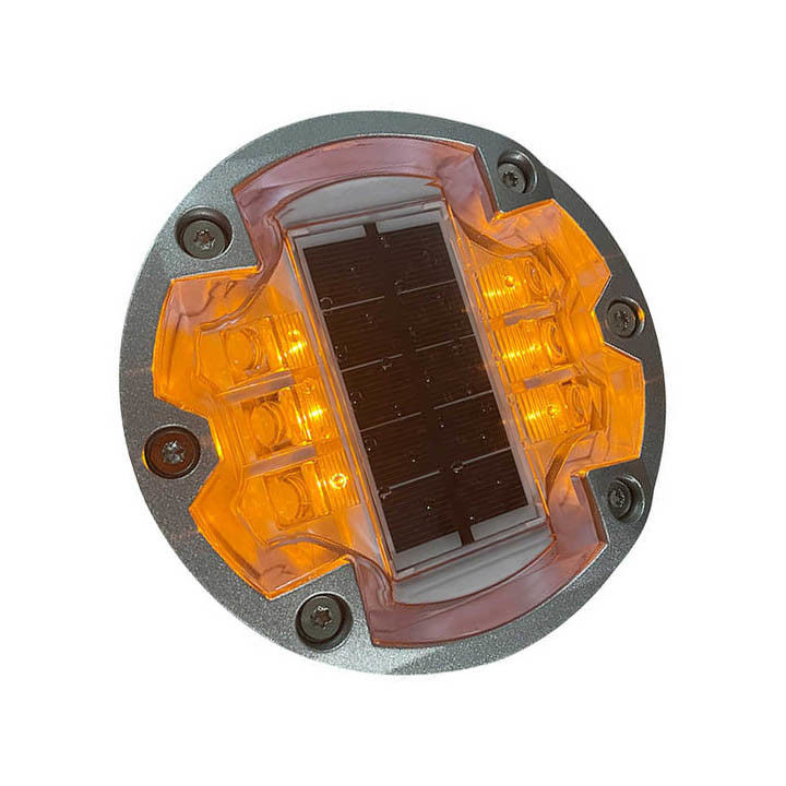 Solar Cat Eye Studs Aluminium Road Reflector IP68 LED Paving Road Marker Light